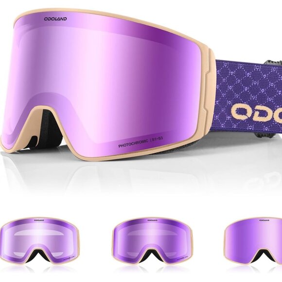 Snow Snowboard Goggles with Pattern Strap - Picture 2 of 6